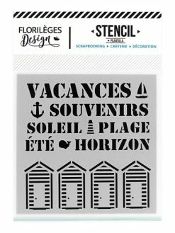 Florilèges Design Pochoir SOUVENIRS D'ÉTÉ