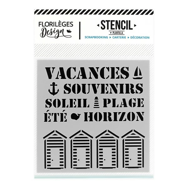 Florilèges Design Pochoir SOUVENIRS D'ÉTÉ 1 Florilèges Design Pochoir SOUVENIRS D'ÉTÉ