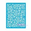 Pochoir, Stencil Fleurs Volutes A4 Fabrika Decoru