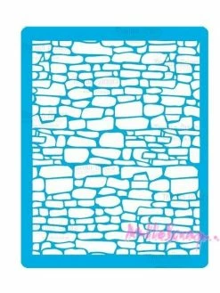 Pochoir, Stencil Mur De Pierres Fabrika Decoru