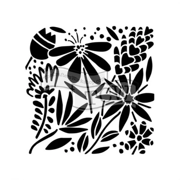 Carabelle Studio Pochoir Template Summer Burst - The Crafter's Workshop 1 Carabelle Studio Pochoir Template Summer Burst - The Crafter's Workshop