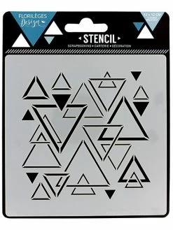 Florilèges Design Pochoir TRIANGLES MÊLÉS