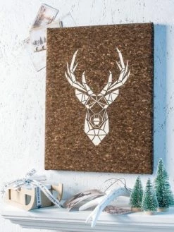 Artif Pochoir Trophée Tête De Cerf Géométrique , Dim. 26 X 19 Cm En Plastique, Planche A4 -V-Zug shop pochoir trophee tete de cerf geometrique dim 26 x 19 cm en plastique planche a4 p 3