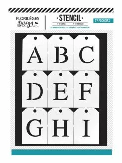 Florilèges Design Pochoirs ALPHABET