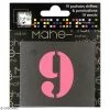 Mahé Pochoirs Chiffres Et Ponctuation - 5 Cm - 19 Pcs