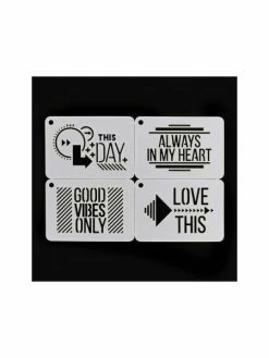 Florilèges Design Pochoirs Good Vibes 4 Pièces -V-Zug shop pochoirs good vibes 4 pieces p 3