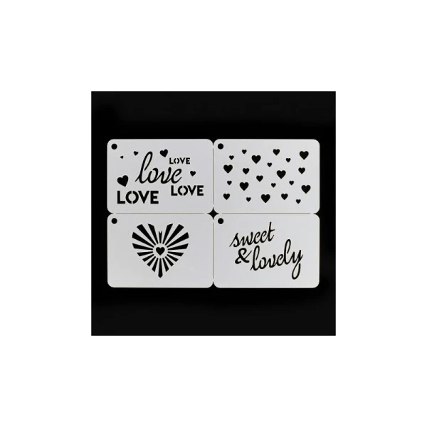 Florilèges Design Pochoirs Sweet And Lovely 4 Pièces 3 Florilèges Design Pochoirs Sweet And Lovely 4 Pièces – Image 3