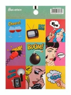 Czech Beads Exclusive Pop Art, Étiquettes En Papier, Autocollants, Jeux, Partie Des Autocollants, Le Bricolage, Le Planifi