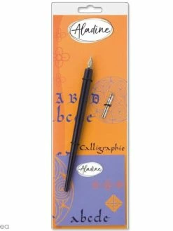 Aladine Porte-plumes Et Plumes Biseautées Pour Calligraphie Latine