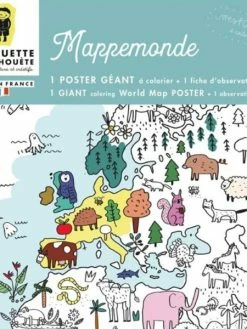 Pirouette Cacahouète Poster à Colorier - Animaux Du Monde