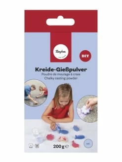 Rayher Poudre De Moulage Pour Fabriquer Sa Craie 200 G - Bleu