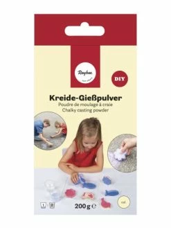 Rayher Poudre De Moulage Pour Fabriquer Sa Craie 200 G - Jaune