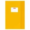 Herlitz Protège-cahier - A4 - En PP - Gaufré (raphia) - Jaune