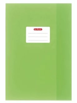 Herlitz Protège-cahier - A4 - En PP - Gaufré (raphia) - Vert Clair