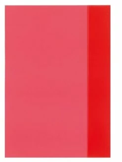 Herlitz Protège-cahier - A4 - En PP - Rouge Transparent