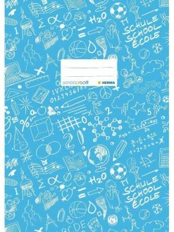Herma Protège-cahier "Schoolydoo", A4, En PP - Bleu Ciel