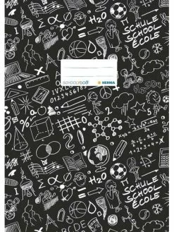 Herma Protège-cahier "Schoolydoo", A4, En PP - Noir