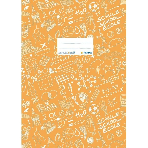 Herma Protège-cahier "Schoolydoo", A4, En PP - Orange 1 Herma Protège-cahier "Schoolydoo", A4, En PP - Orange