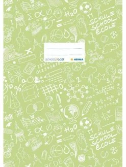 Herma Protège-cahier "Schoolydoo", A4, En PP - Vert Clair