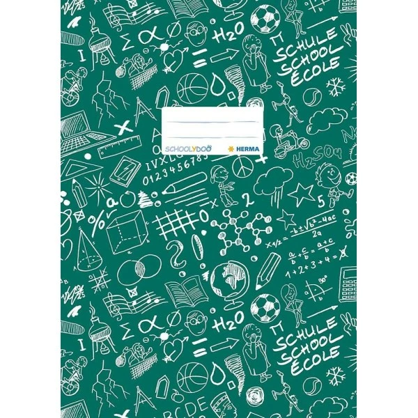 Herma Protège-cahier "Schoolydoo", A4, En PP - Vert 1 Herma Protège-cahier "Schoolydoo", A4, En PP - Vert