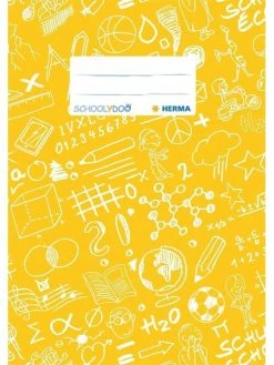 Herma Protège-cahier "Schoolydoo", A5, En PP - Jaune