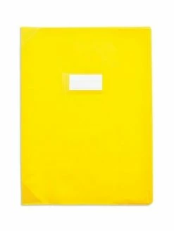 CLAIREFONTAINE Protège-cahiers 24X32 Jaune Opaque CALLIGRAPHE