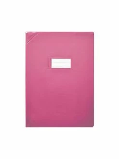 CLAIREFONTAINE Protège-cahiers 24X32 Rose Opaque CALLIGRAPHE