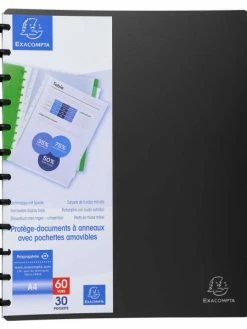 Exacompta Protège-documents - A4 - 60 Vues - Noir