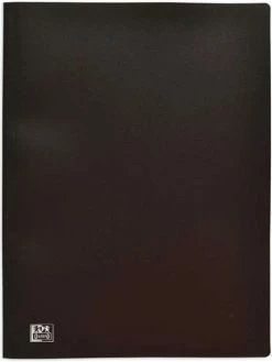 Oxford Protège-documents "Initial", A4, 50 Pochettes - Noir