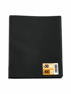 Elba Protège-documents INITIAL, A4, 50 Pochettes, Noir