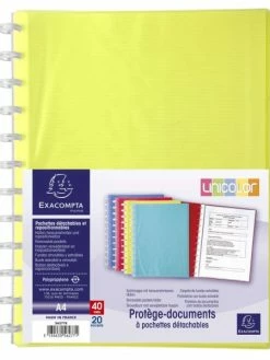 Exacompta Protège-documents "Linicolor", En PP - A4 - Assortis