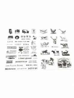 La Cuisine Des Perles R Lot De 6 Planches D'étiquettes Adhésives, Stickers Retro Soit 114 Étiquettes Transparent / Noir -V-Zug shop r lot de 6 planches detiquettes adhesives stickers retro soit 114 etiquettes transparent noir p 3
