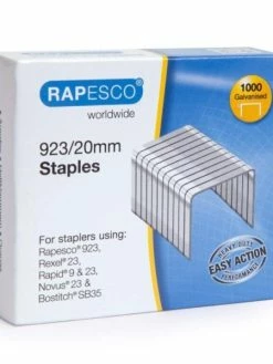 RAPESCO - Agrafes 923/20, 1.000 Pièces, Galvanisé