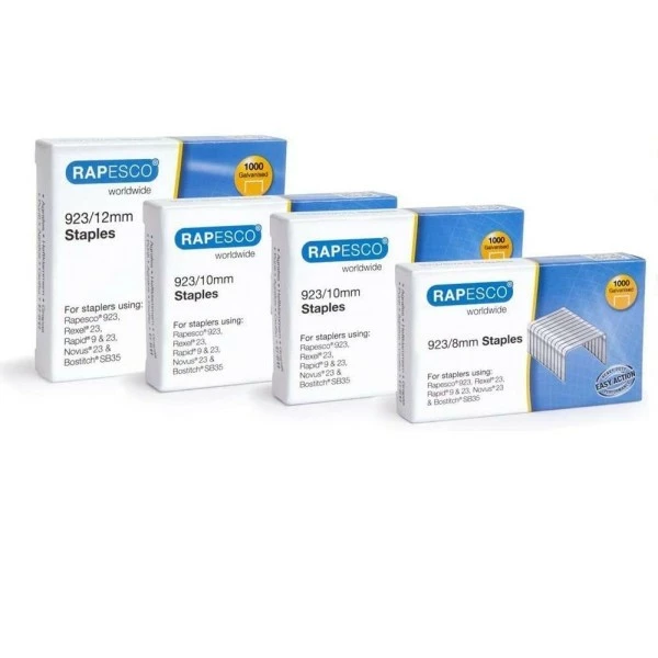 RAPESCO - Agrafes 923/8+10+12 Mm, Galvanisé 1 RAPESCO - Agrafes 923/8+10+12 Mm, Galvanisé