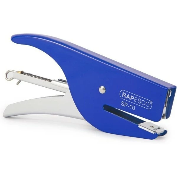 RAPESCO - Pince Agrafeuse SP-10, Chrome / Bleu 1 RAPESCO - Pince Agrafeuse SP-10, Chrome / Bleu
