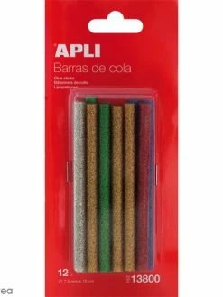 Apli Kids Recharge Colle Pour Pistolet à Colle - Paillettes - 7,5 Mm X 10 Cm - 12 Pcs