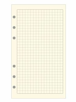 Exacompta Recharge Exatime 17 étroit - Quadrillé 5x5