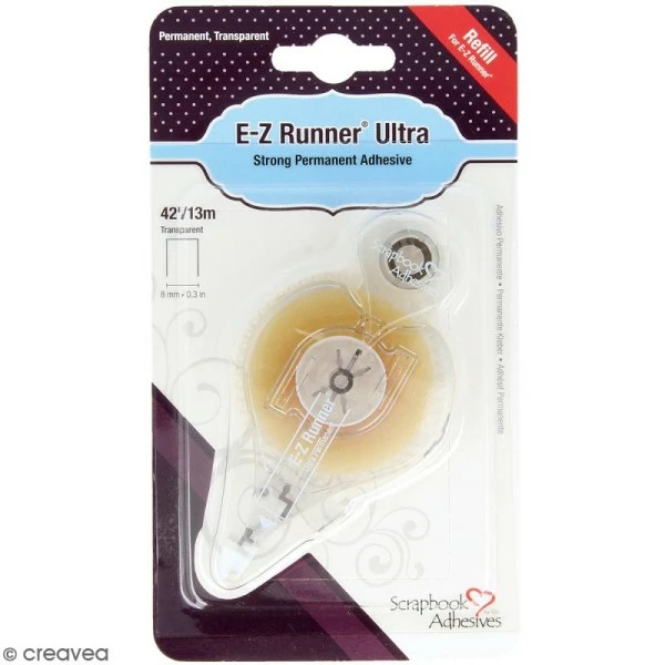 Scrapbook Adhesives Recharge Pour Dérouleur Adhésif Double-face E-Z Runner - Bande Ultra Adhésive - 13 M 1 Scrapbook Adhesives Recharge Pour Dérouleur Adhésif Double-face E-Z Runner - Bande Ultra Adhésive - 13 M