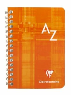 CLAIREFONTAINE Répertoire Spirale 9,5x14 - 100 Pages - Quadrillé 5x5