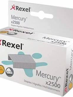 REXEL - Agrafes Mercury Pour Agrafeuse Mercury, Zingué