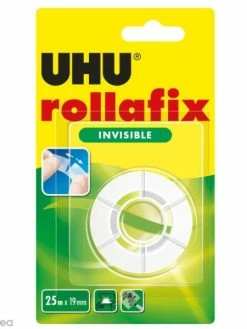 UHU® Rouleau Adhésif Invisible Rollafix - 19 Mm X 25 M