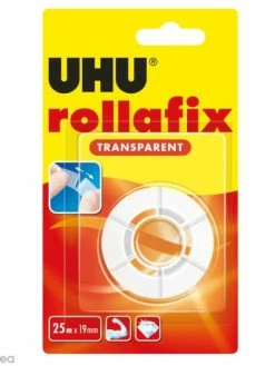 UHU® Rouleau Adhésif Transparent Rollafix - 19 Mm X 25 M