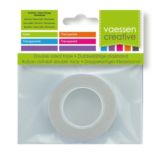 Vaessen Creative Rouleau De Double Face Sans Acide De 10M X 6mm 1 Vaessen Creative Rouleau De Double Face Sans Acide De 10M X 6mm