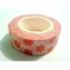 LEROY DE LA CREATION Rouleau De Masking Tape Papier , Flocon De Neige Rouge Sur Fond Blanc