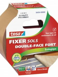Rouleau Ruban Adhésif Double Face Fort Spécial Sols Tesa 10m X 50mm
