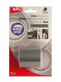 Apli Agipa Ruban Adhésif Américain Multi Usages Gris 50 Mm X 5 M