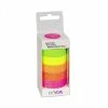 Heyda Ruban Adhésif Décoratif "Arc-en-ciel Fluo", Scintillant