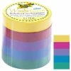 FOLIA Ruban Adhésif Décoratif Washi-Tape UNI BASIC, Kit De 5