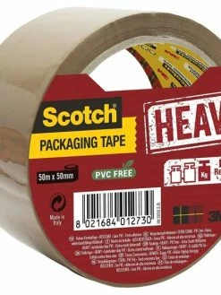 3M Scotch Ruban Adhésif D'emballage "Heavy" - 50 Mm X 50 M - Marron