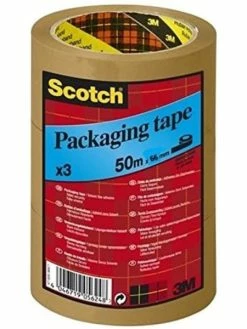 3M Scotch Ruban Adhésif D'emballage "Heavy" - 50 Mm X 66 M - Marron